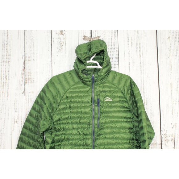 LL Bean Ultralight 850 Down Sweater Hooded Jacket Green XXXL Tall - Picture 2 of 12